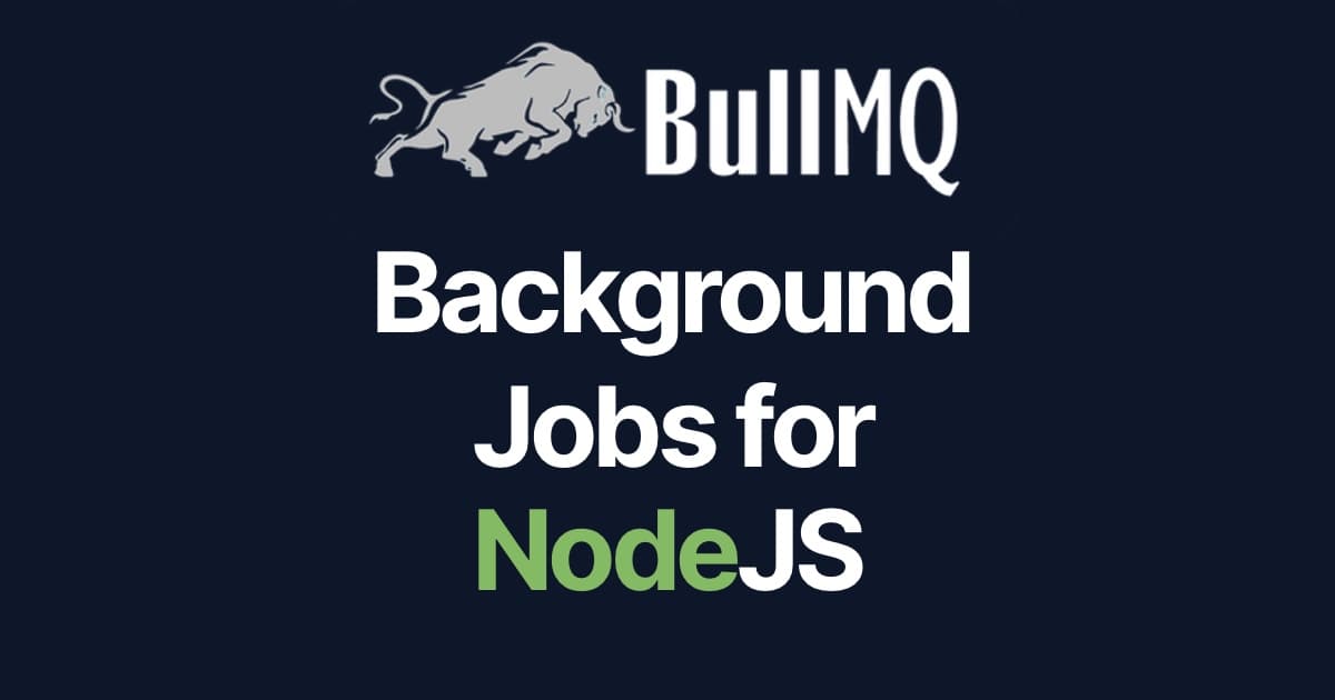 Reliable Background Task Execution using BullMQ and Node.js